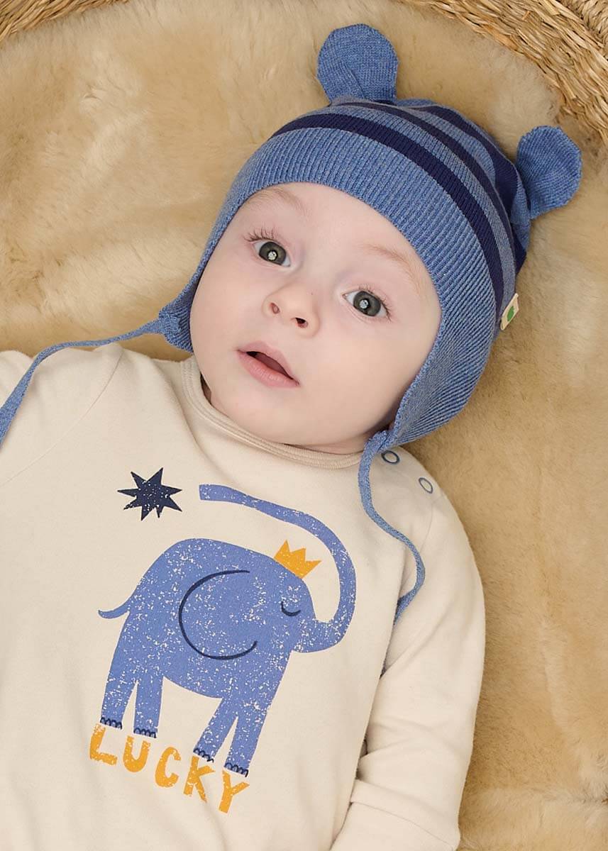 Lucky Elephant Organic Cotton Baby Onesie