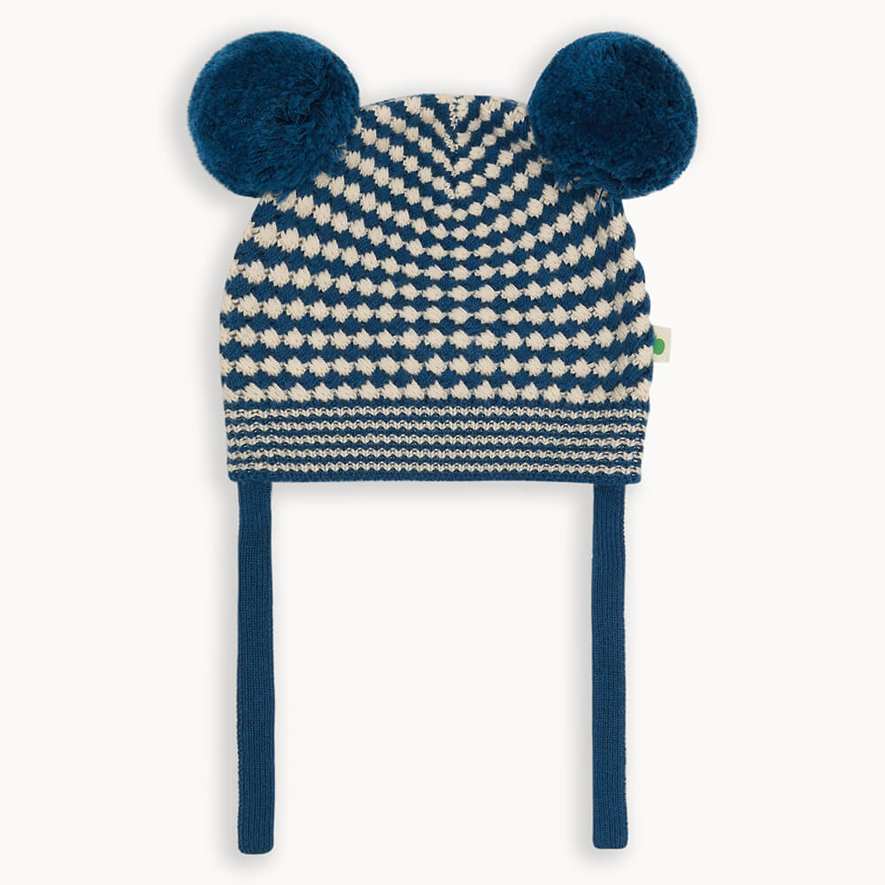 Navy Mix Knit Hat