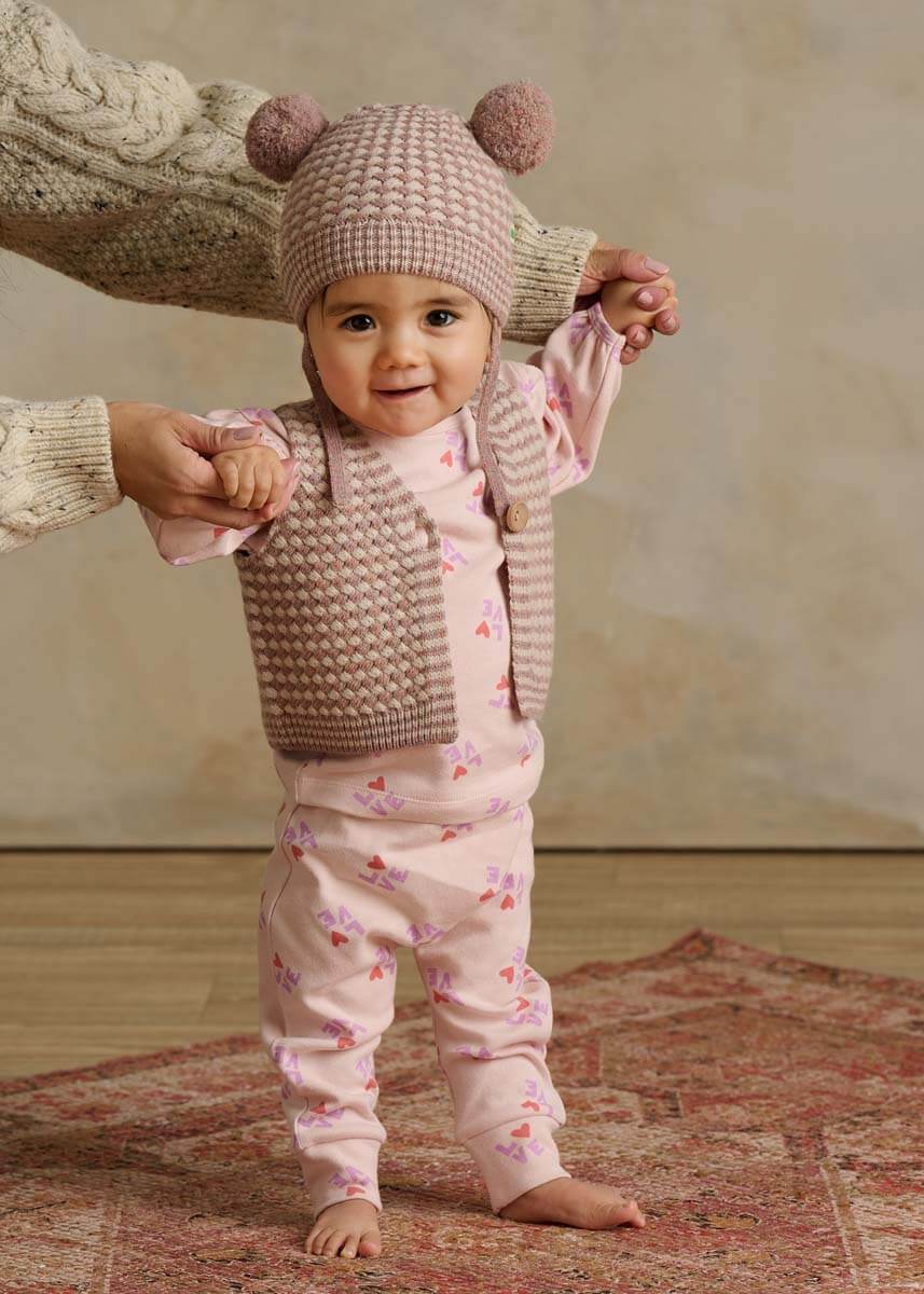 Love Print toddler and baby Leggings |Organic Cotton