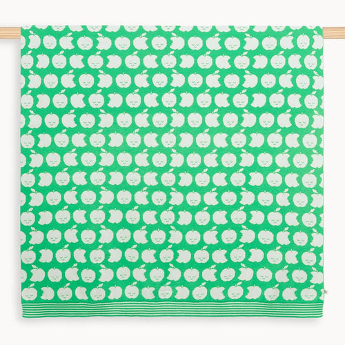 Starburst - Pea Apple Knit Blanket - The bonniemob 