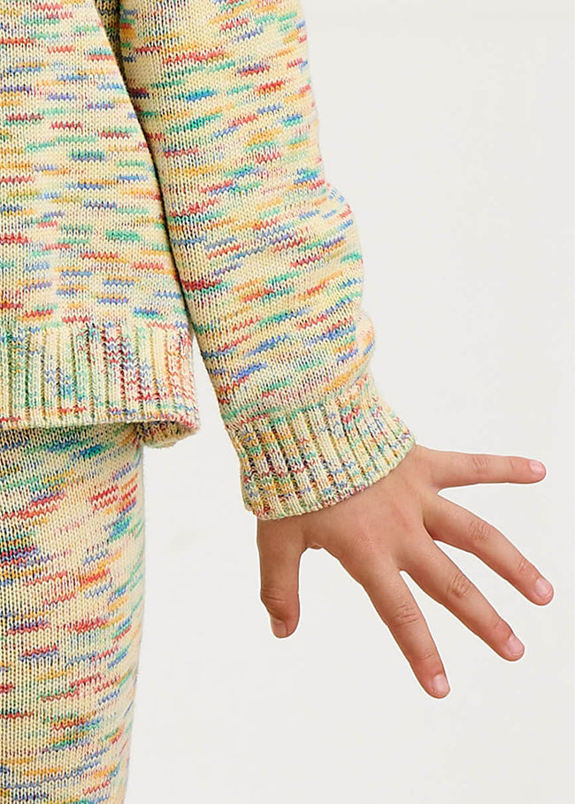 space dye baby knitwear