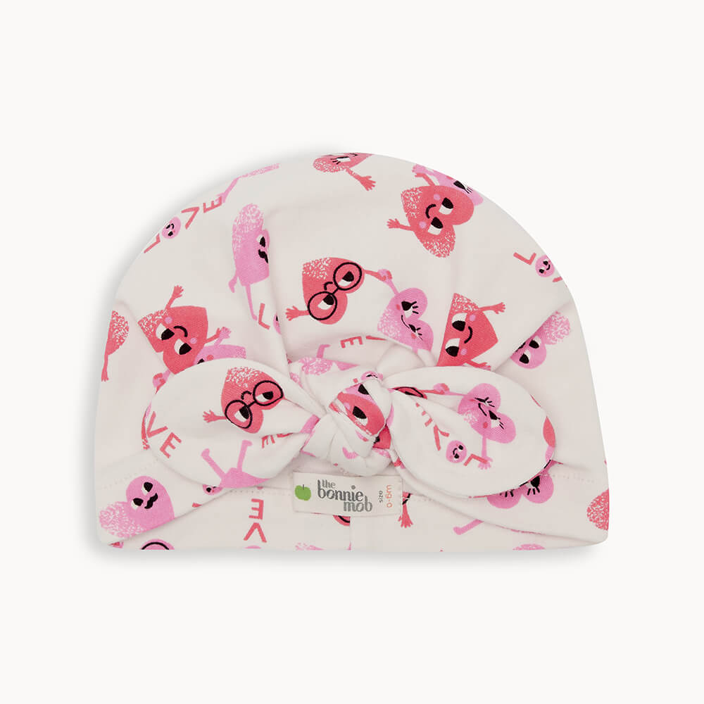 Baby cap with bow discount