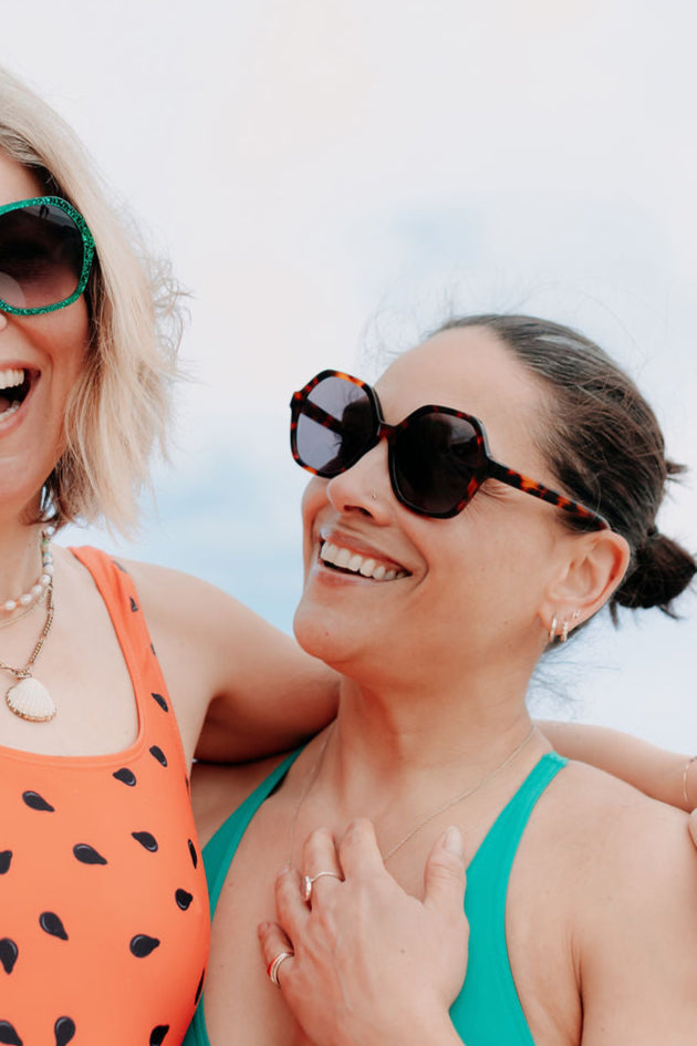 Tortoiseshell Hexagonal Sunglasses — Zoe de Pass Dolly