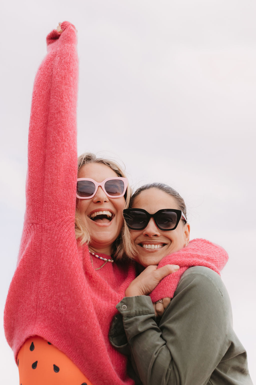 Black and Pink Cat Eye Sunglasses — Zoe de Pass Lauryn