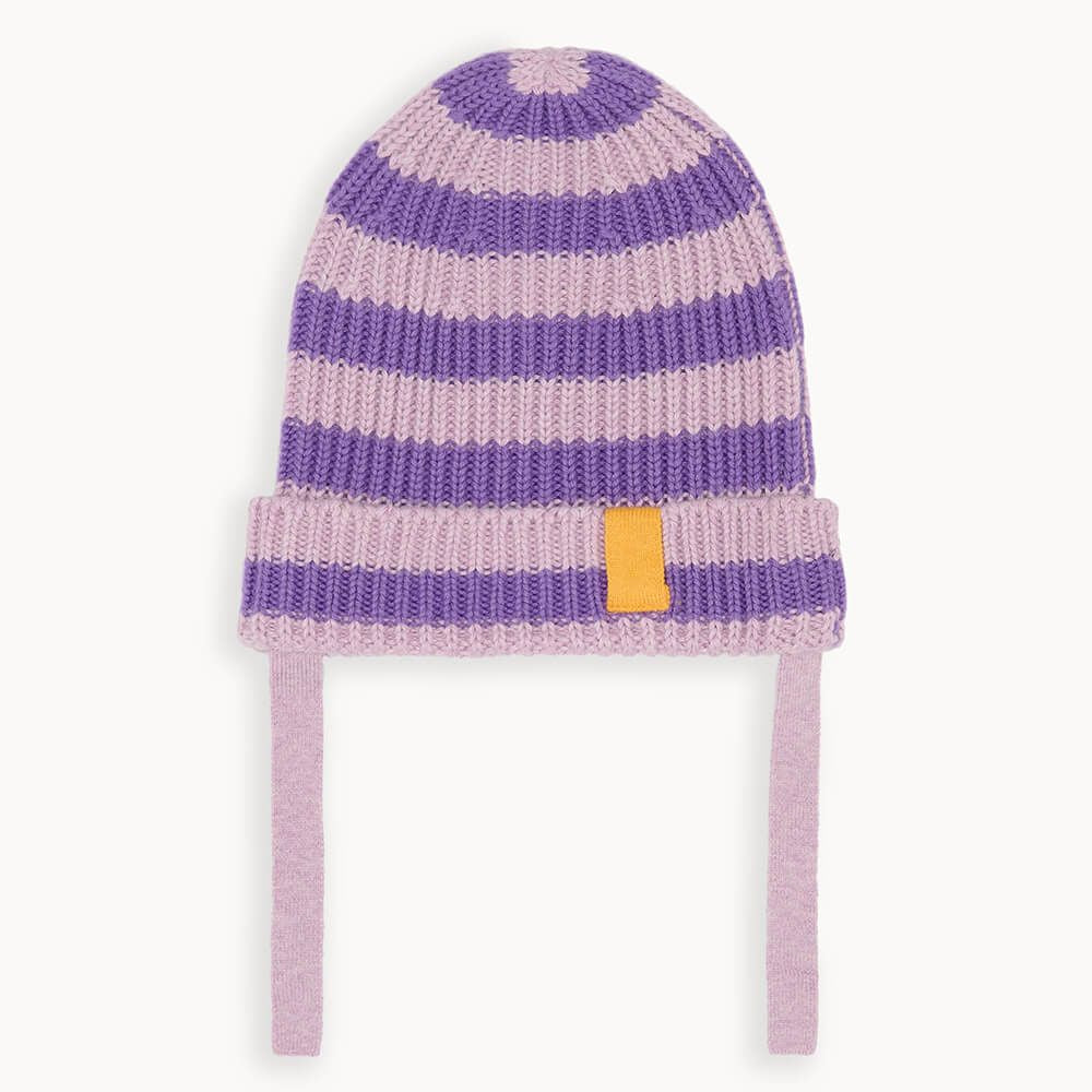 Fizzer - Lilac Knitted Ribbed Hat - The bonniemob 