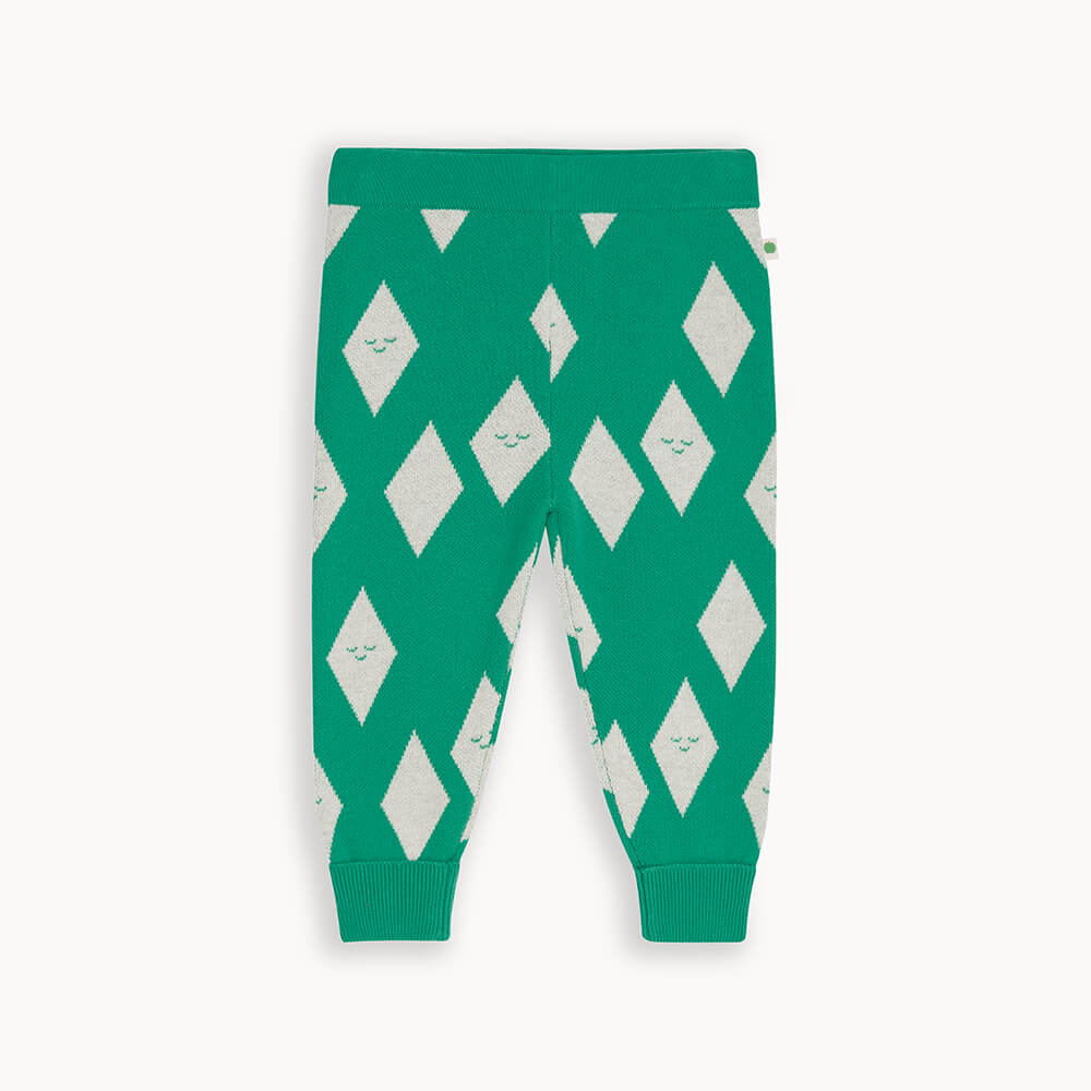 Green Diamond Knit Baby Trouser