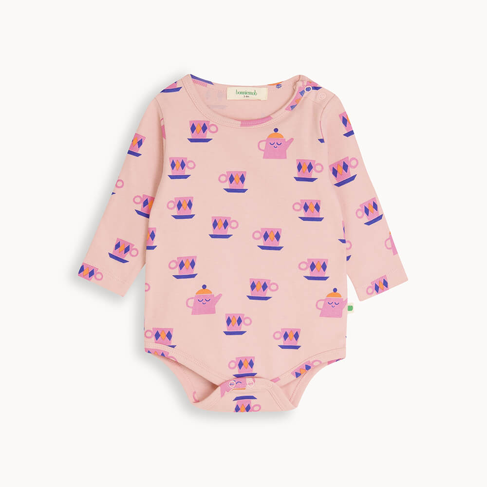 Brook AW24 SAMPLE - Tea Time Long Sleeve Bodysuit - The bonniemob 