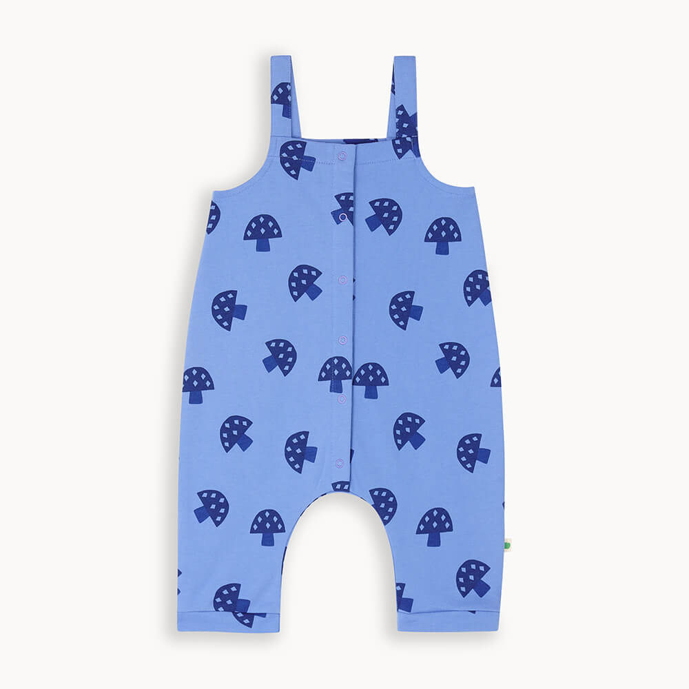 Casper AW24 SAMPLE - Blue Mushroom Dungaree - The bonniemob 