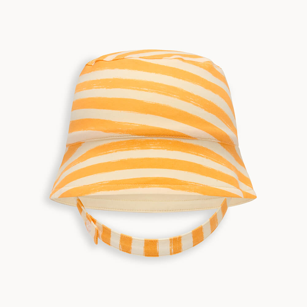 Chill - Orange Stripe Sun Hat - The bonniemob 
