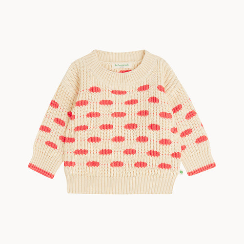 Colmar SS25 SAMPLE - Coral Spot Knit Baby & Kids Sweater * WEB EXCLUSIVE *