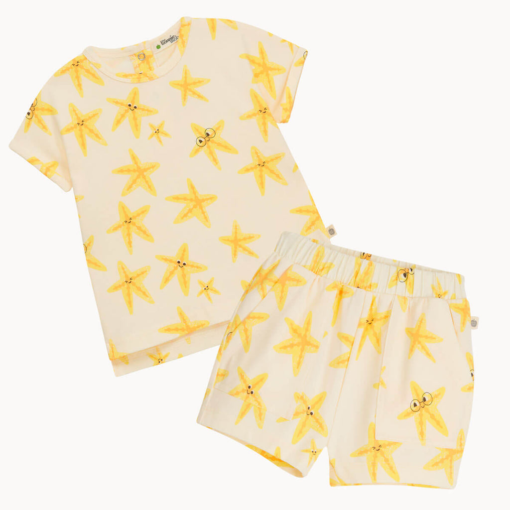 Cruz & Coley Set - Starfish Shorts & T-shirt Set - The bonniemob 