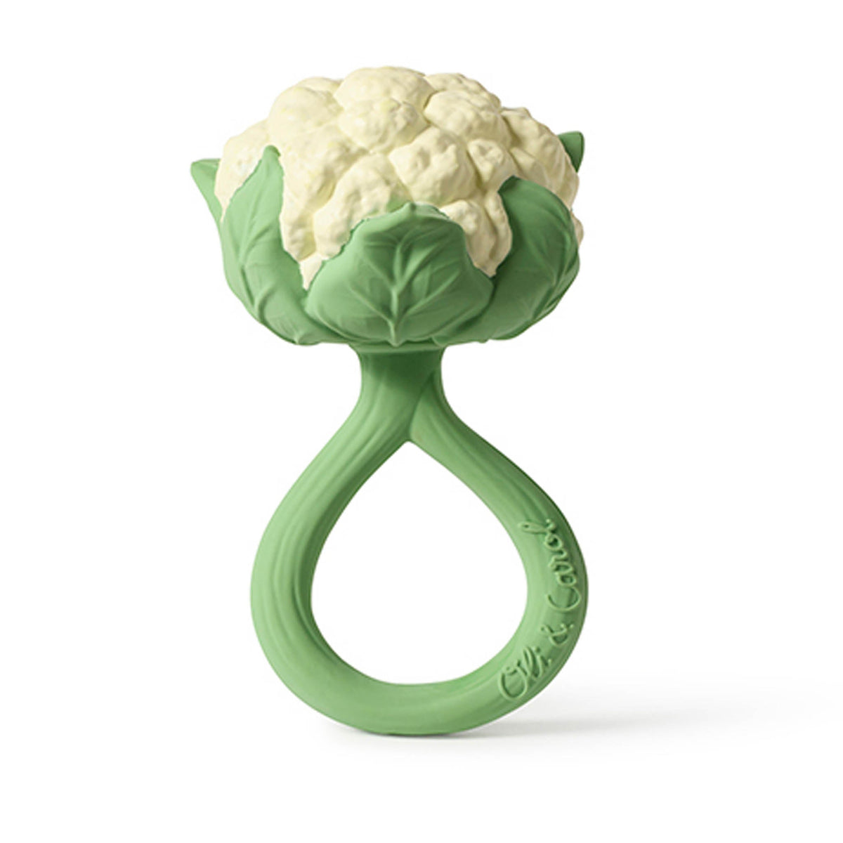 Oli & Carol Cauliflower Baby Rattle & Teether