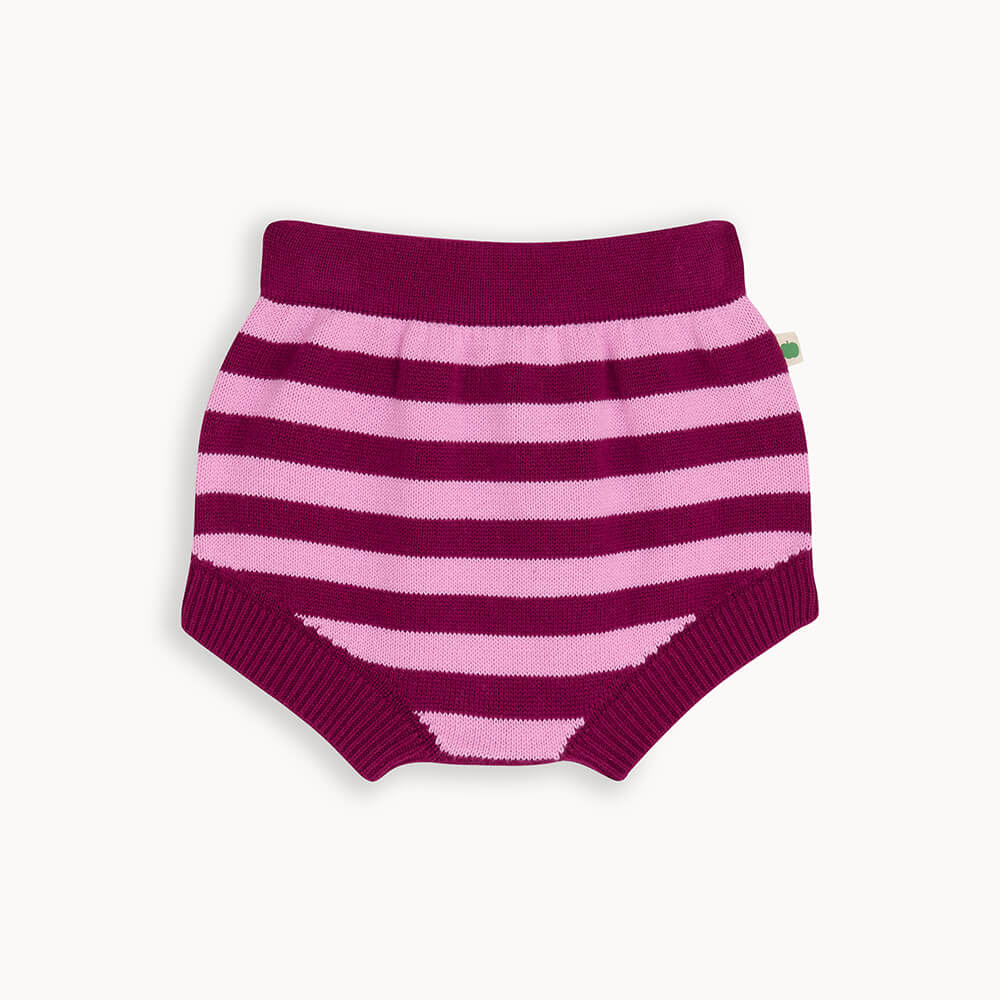 Dawn AW24 SAMPLE - Pomegranite Knit Striped Bloomer - The bonniemob 