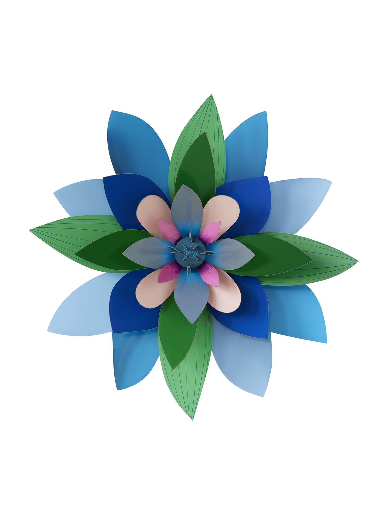 Studio Roof Deluxe Flower Wall Art – Plum Granita