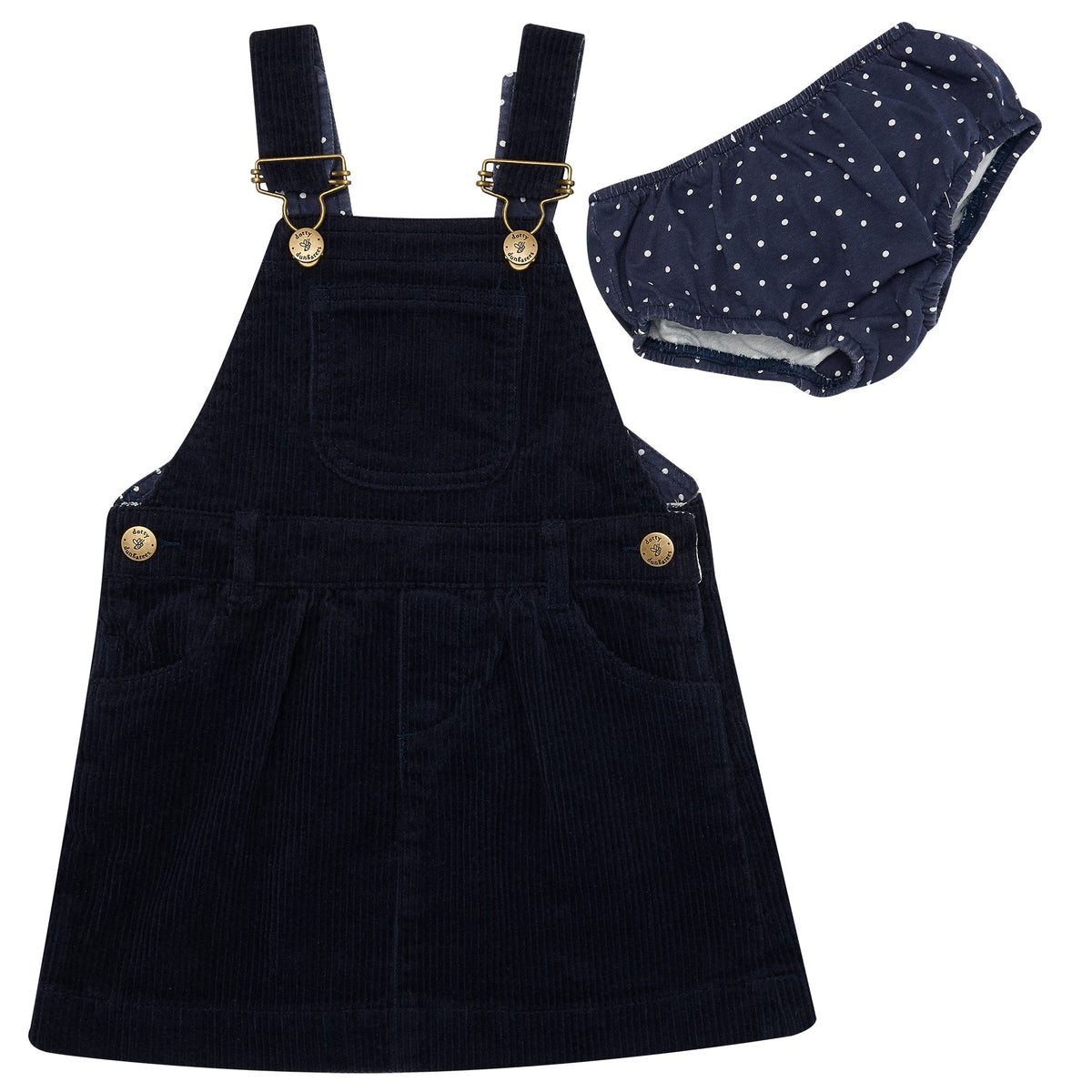 Navy Corduroy Dress