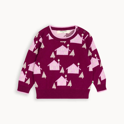 Fable SAMPLE - Pomegranite Cabin Knit Sweater - The bonniemob 