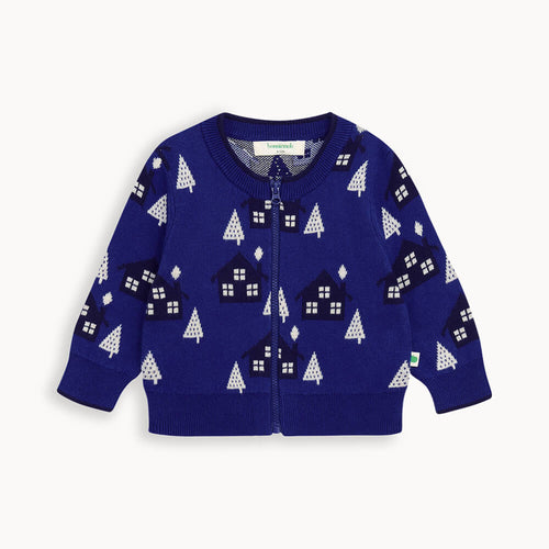 Fir AW24 SAMPLE - Blueberry Cabin Knit Cardigan - The bonniemob 