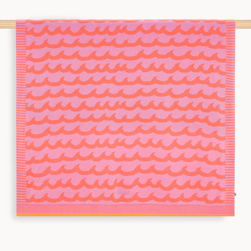 Gale - Pink Waves Baby Blanket - The bonniemob 