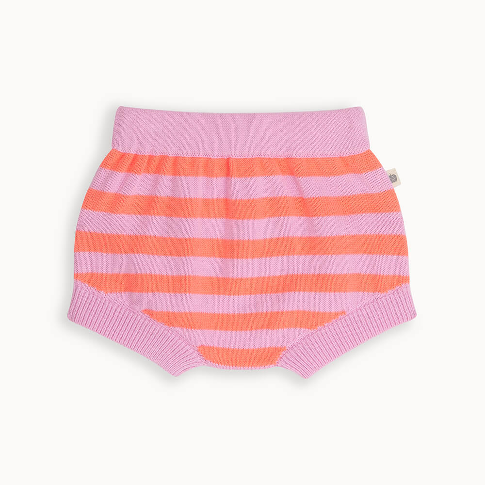 Fin - Pink Stripe Knitted Bloomer - The bonniemob 