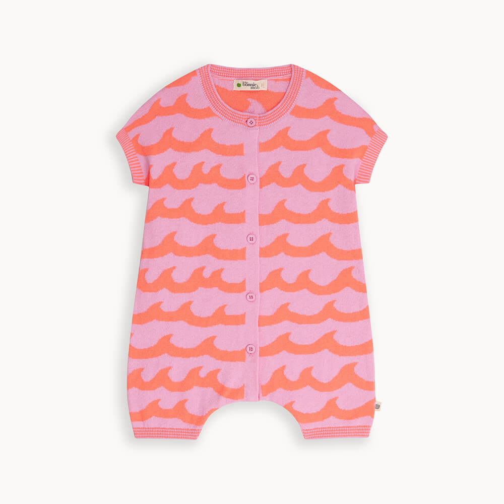 Guppy - Pink Waves Knitted Shortie - The bonniemob 