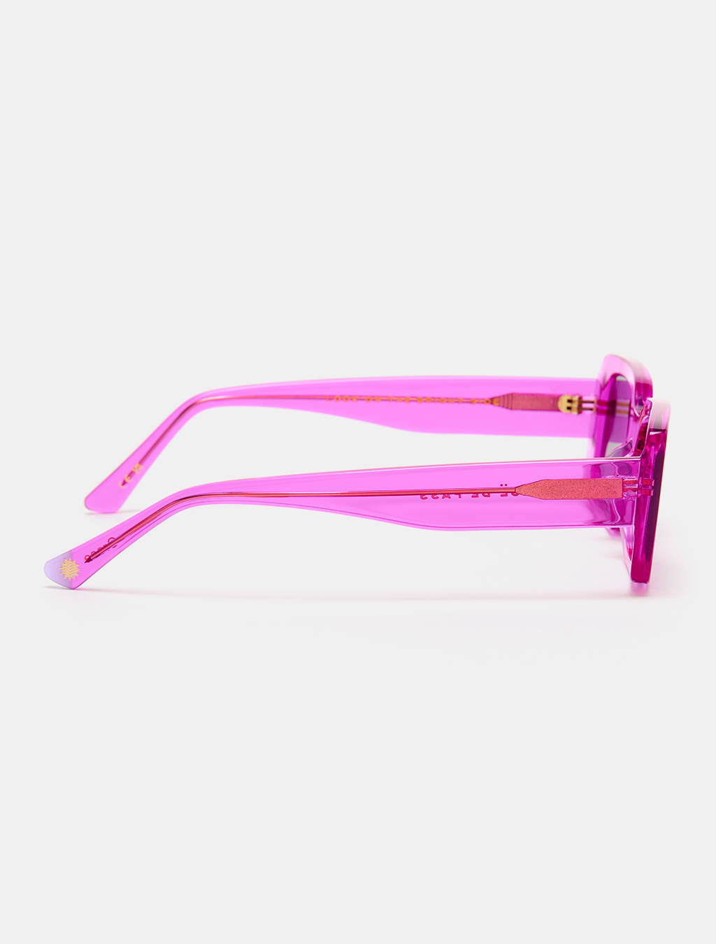 Fuchsia Pink Rectangular Sunglasses — Zoe de Pass Grace