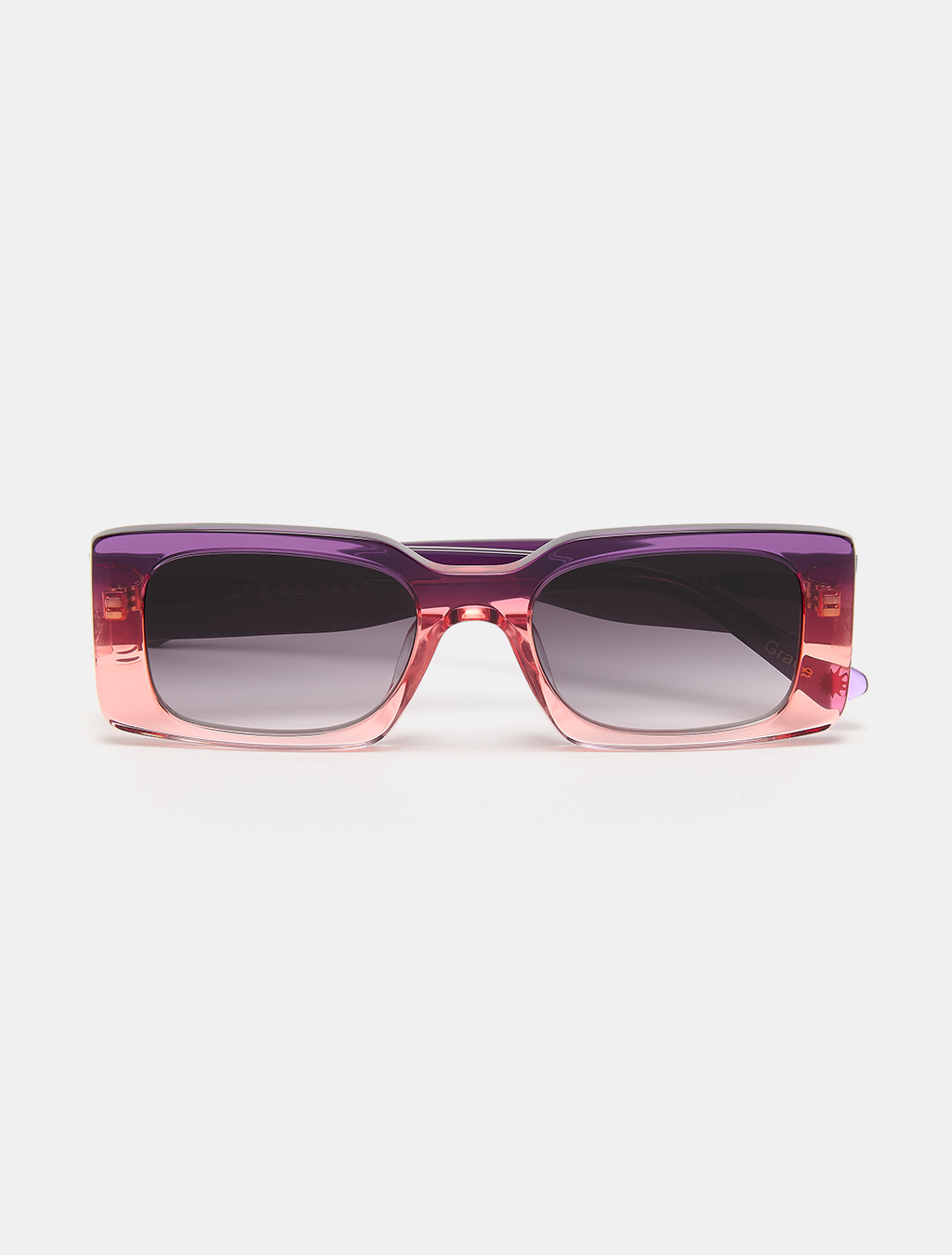 Purple and Orange Ombre Sunglasses — Zoe de Pass Grace Sunset