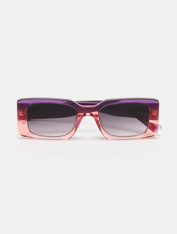Purple and Orange Ombre Sunglasses — Zoe de Pass Grace Sunset