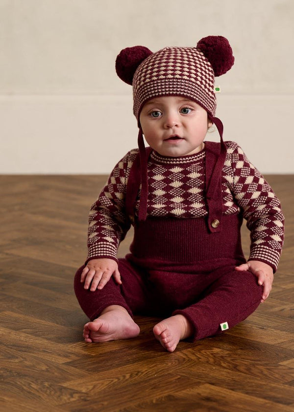 Truffle Set - Berry Mix Sweater & Dungaree Set - The bonniemob 