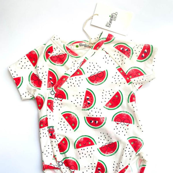 Dodgem SS24 SAMPLE - Watermelon Kimono Bodysuit