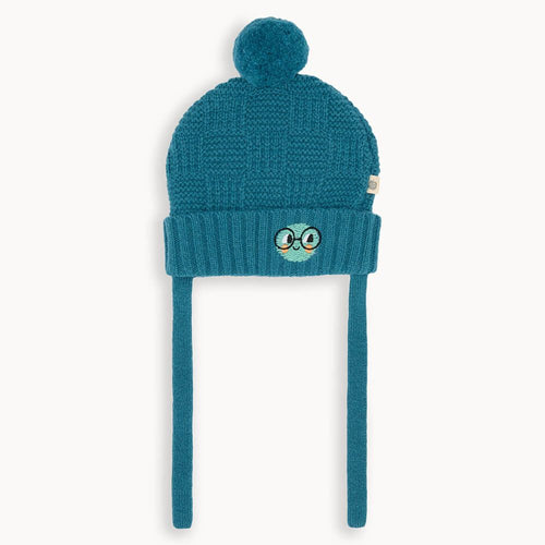 Rummy - Teal Chunky Rib Hat - The bonniemob 