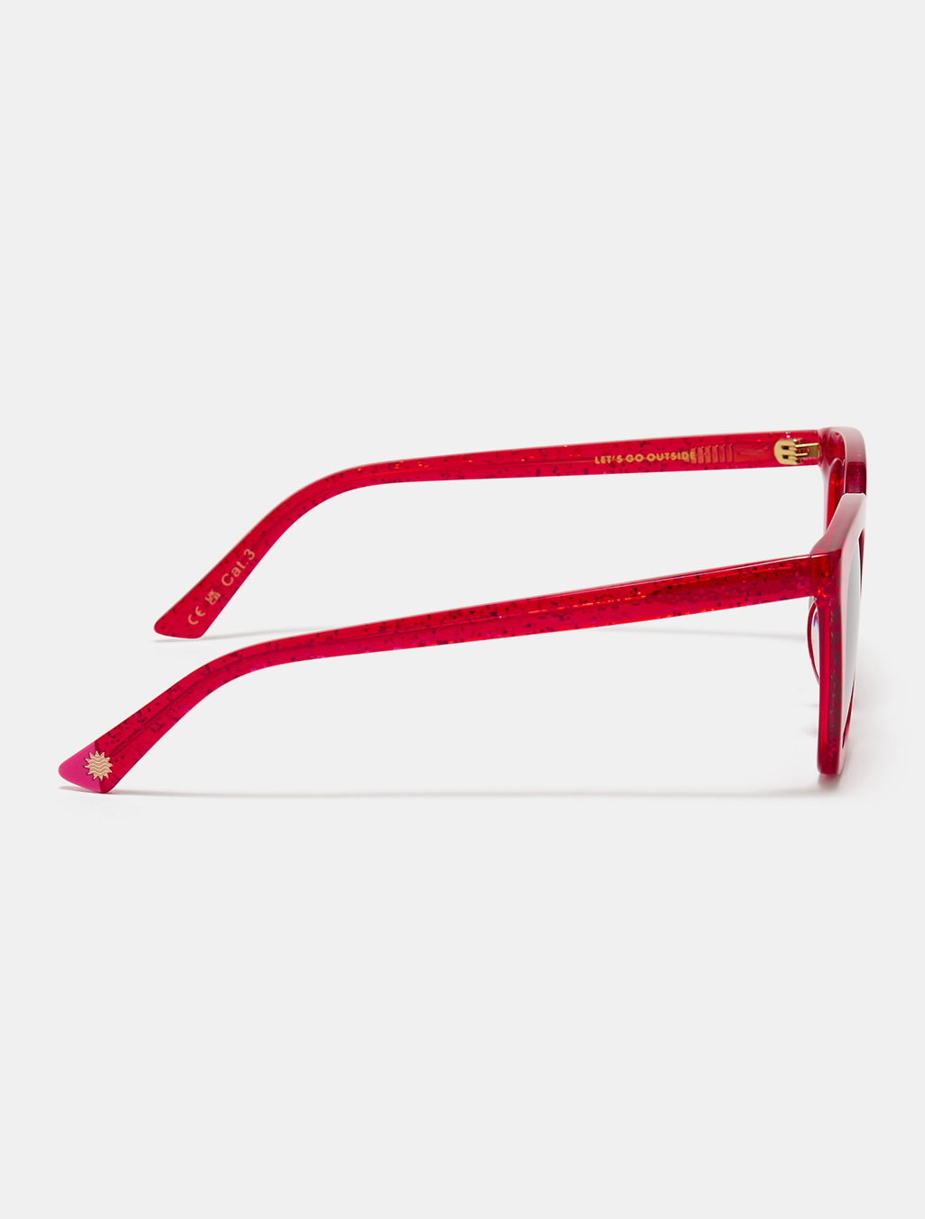 Red Glitter Cat Eye Sunglasses — Zoe de Pass Lauryn