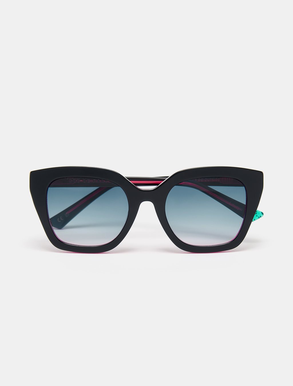 Black and Pink Cat Eye Sunglasses — Zoe de Pass Lauryn