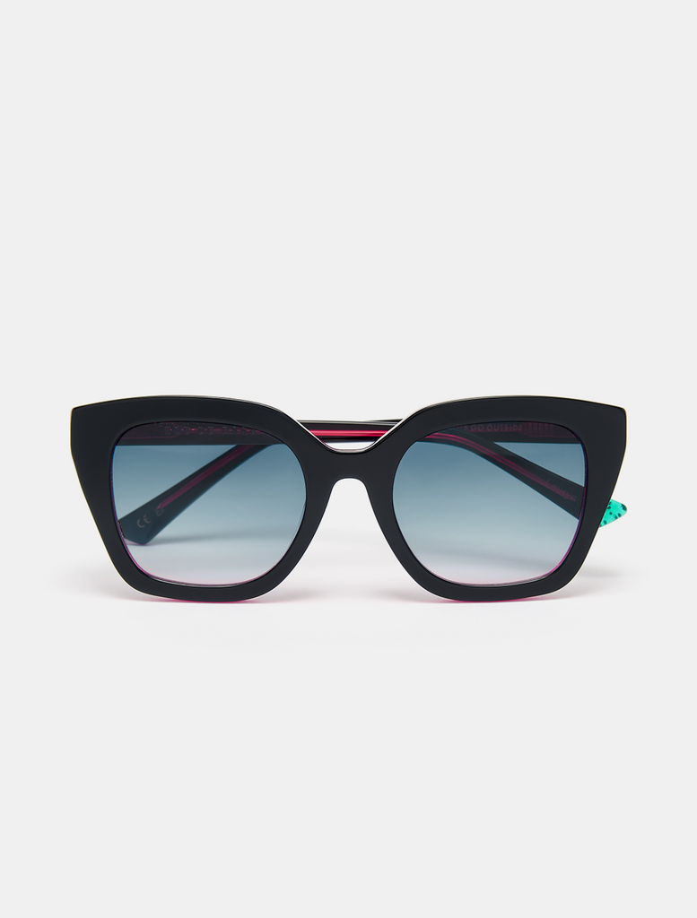 Black and Pink Cat Eye Sunglasses — Zoe de Pass Lauryn