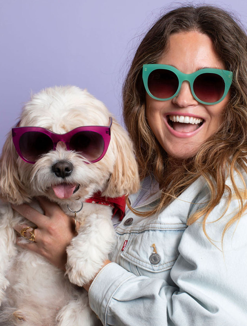 Magenta Pink Cat Eye Sunglasses — Zoe de Pass Lily