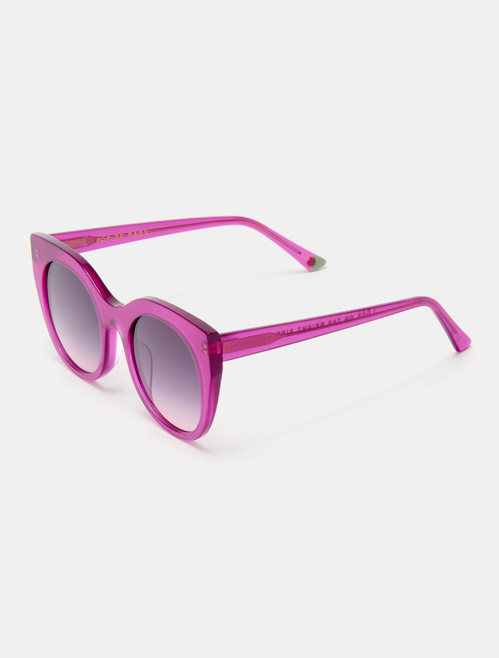 Magenta Pink Cat Eye Sunglasses — Zoe de Pass Lily