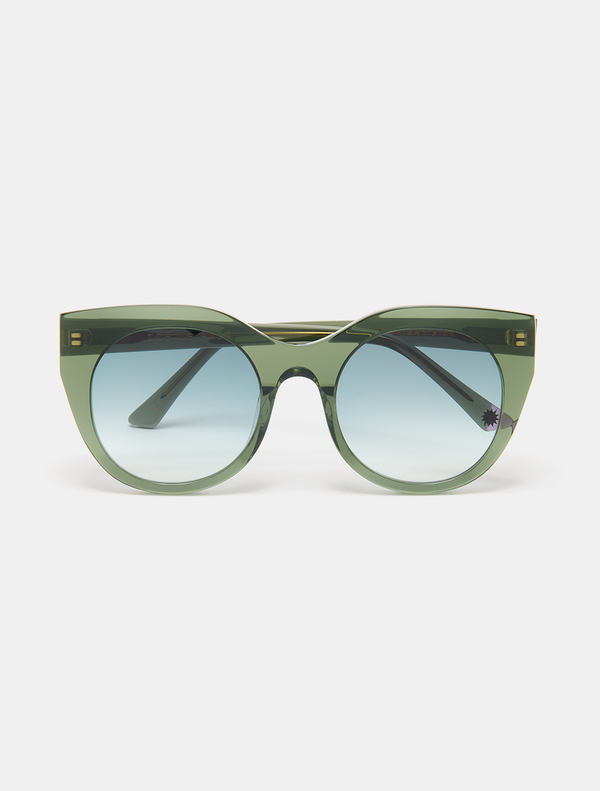 Forest Green Cat Eye Sunglasses — Zoe de Pass Lily