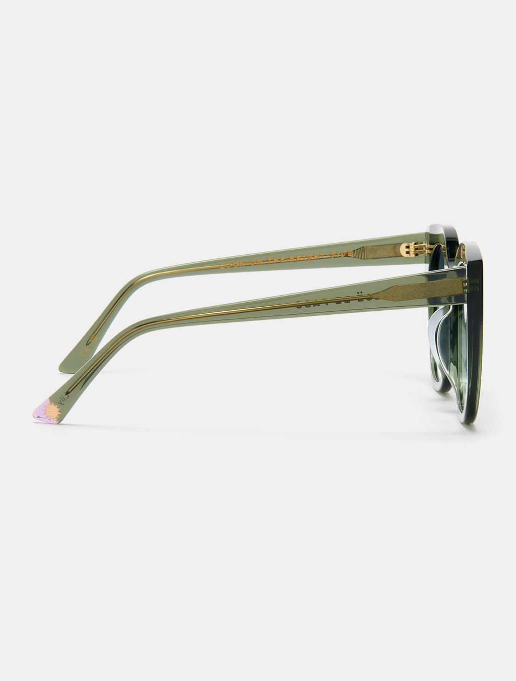 Forest Green Cat Eye Sunglasses — Zoe de Pass Lily
