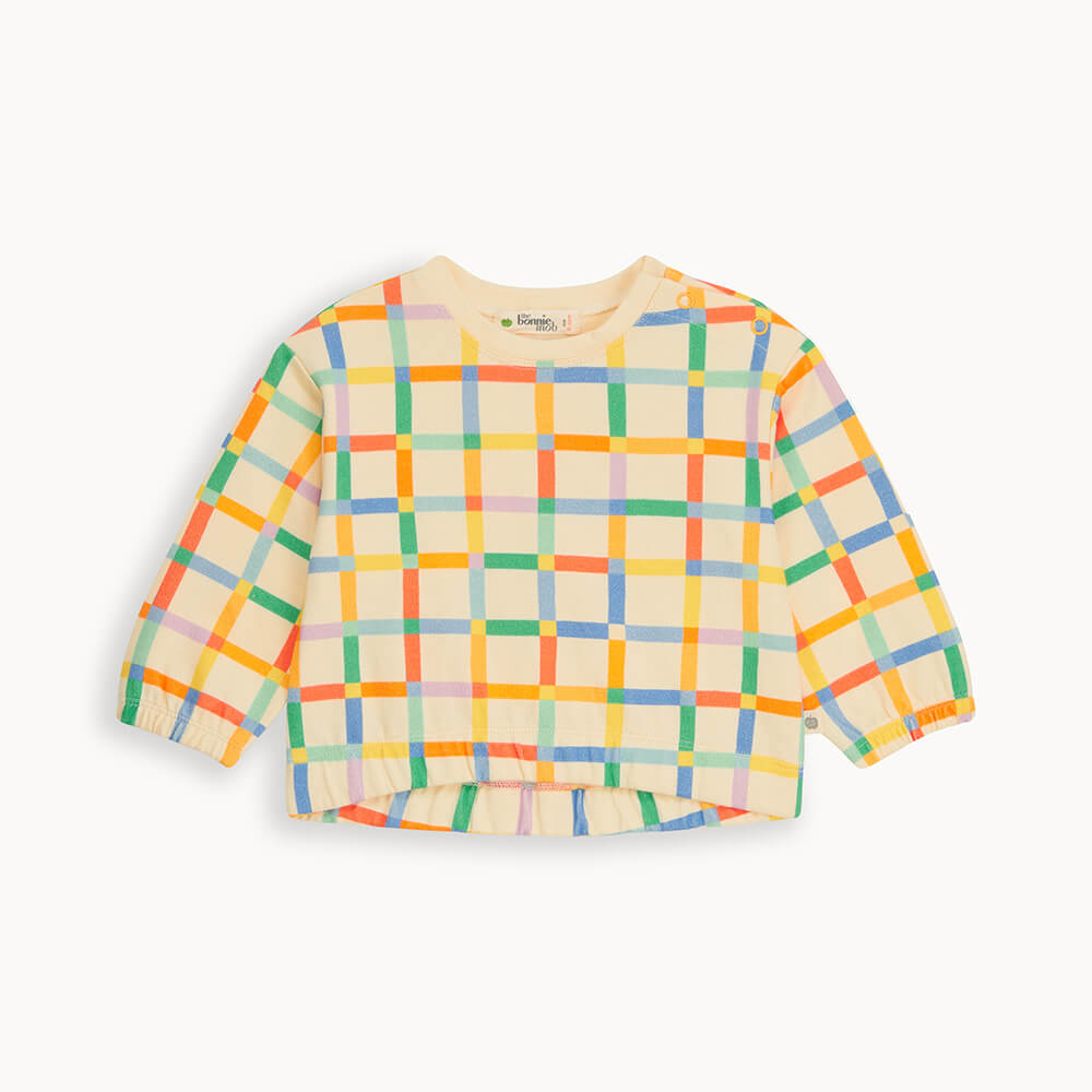 Manta - Rainbow Grid Sweatshirt - The bonniemob 