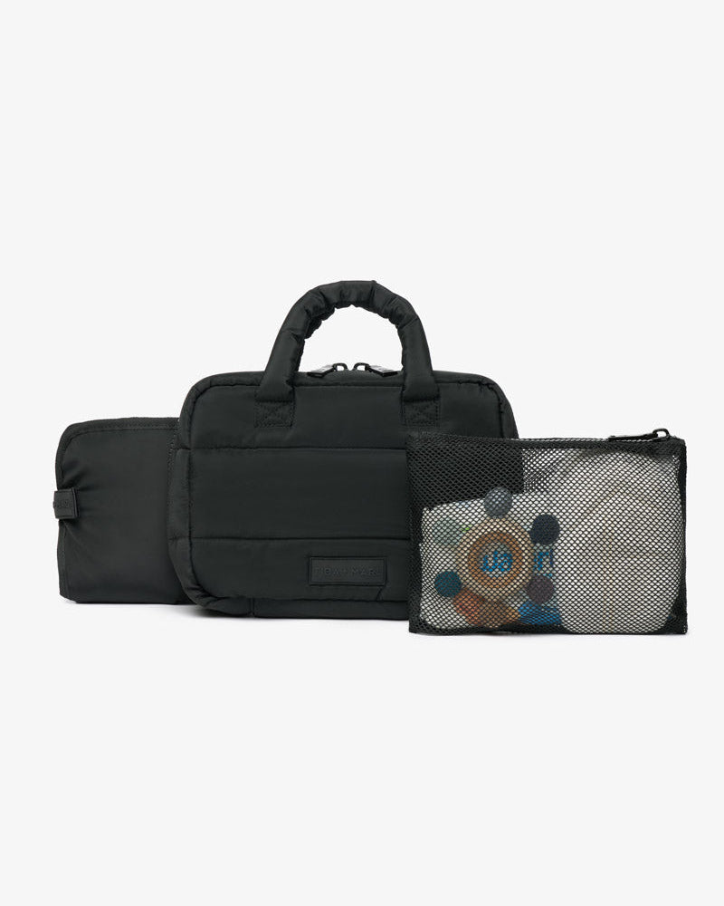 T+M Puffy Changing Grab Bag Black