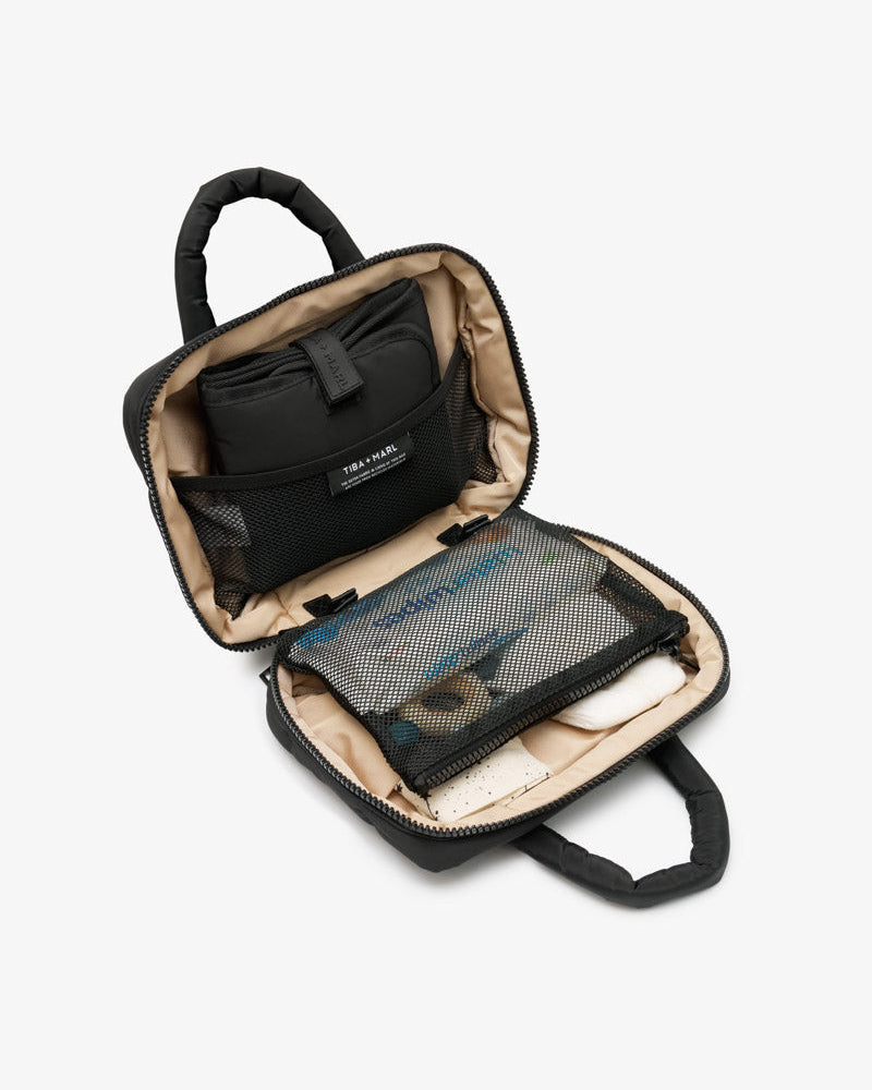 T+M Puffy Changing Grab Bag Black