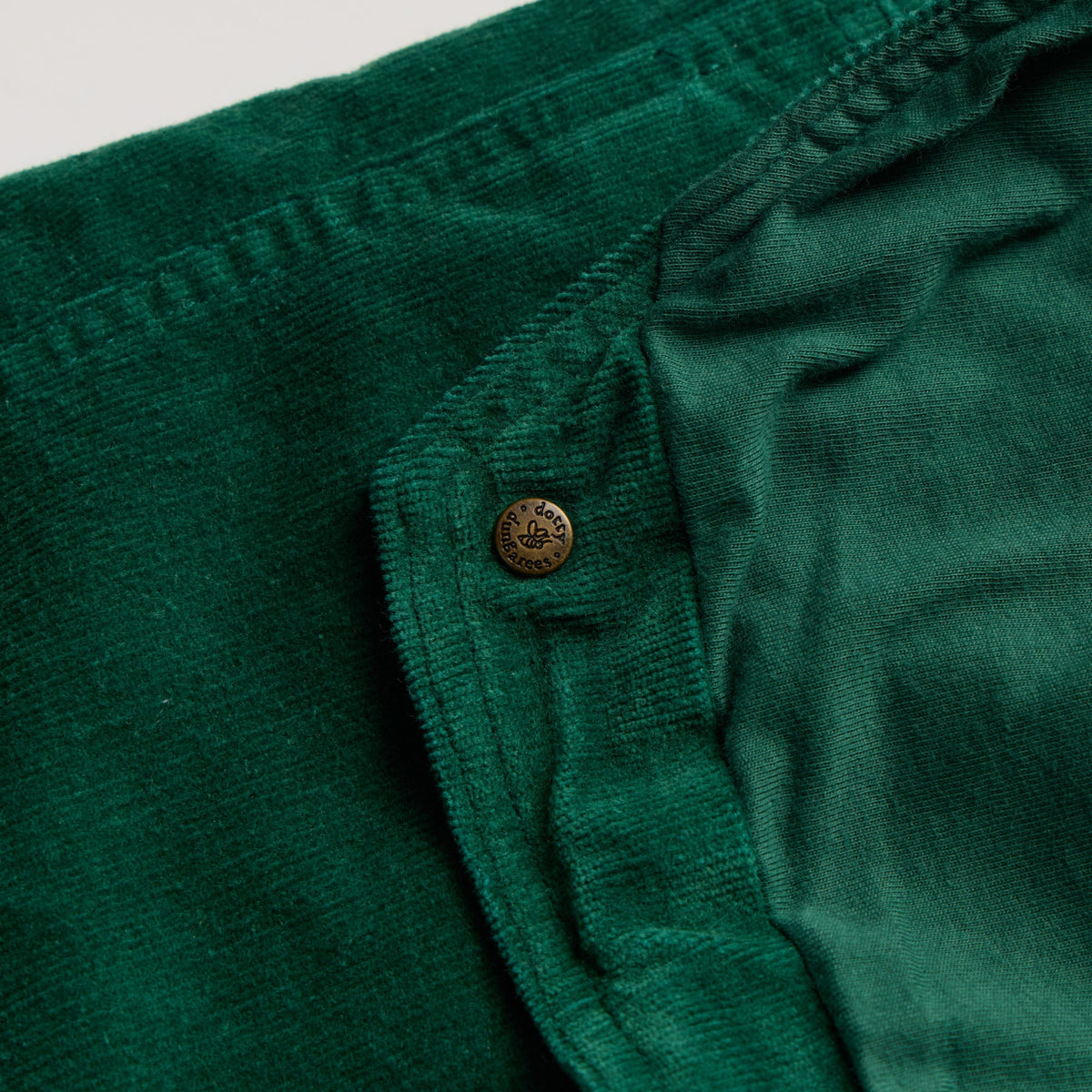 Moss Green Corduroy Dungarees
