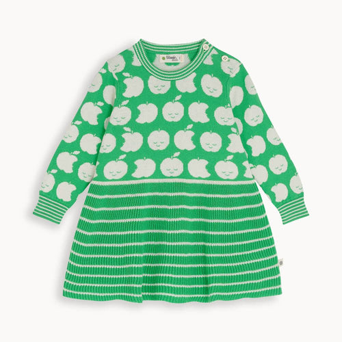 Smartie - Pea Apple Knit Dress - The bonniemob 