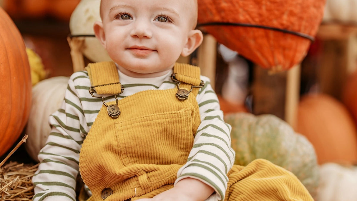 Ochre Chunky Cord Dungarees