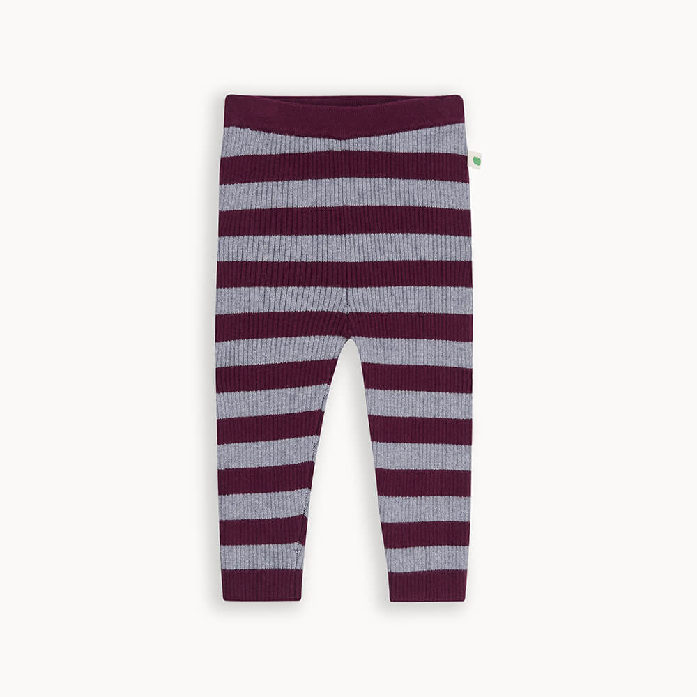 Perry - AW24 SAMPLE Mushroom Ribbed Knit Leggings - The bonniemob 