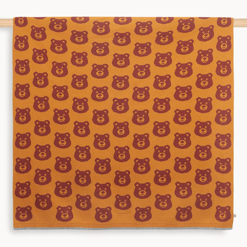 Tictac - Honey Bear Jaquard Blanket - The bonniemob 