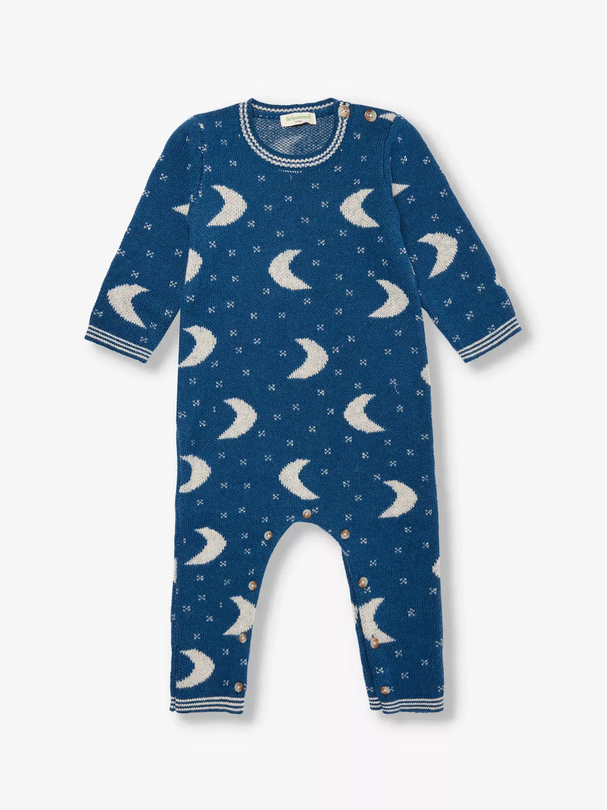 Twilight - Navy Mix Moon Knit Playsuit - The bonniemob 