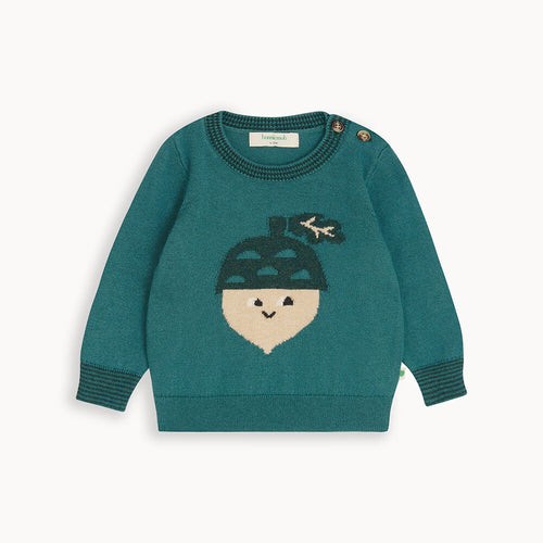 Ramble AW24 SAMPLE - Fern Acorn Knit Sweater - The bonniemob 