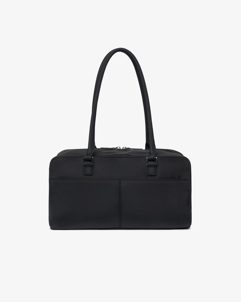 Riley Compact East-West Changing Bag Black Woven