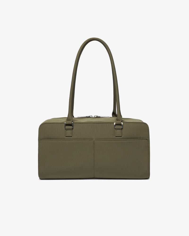 Riley Compact East-West Changing Bag Olive Woven