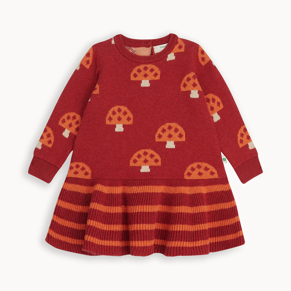 Sage AW24 SAMPLE - Rusty Mushroom Knit Dress - The bonniemob 